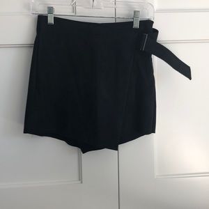 Zara Black Suede Skort